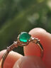 蔻詩(shī)哲 COASZE祖母綠戒指糖塔寶石女戒18K金鑲嵌鉆石戒指 25分左右/swat/天然祖母 曬單實(shí)拍圖