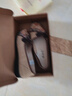 布舍元軟底透氣單鞋盤扣媽媽鞋懶人鞋老北京布鞋女510-1332 棕色 36  曬單實拍圖