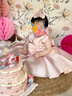 WVD美國品牌生日公主禮服蓬蓬裙2025新款女寶花童婚禮鋼琴演出連衣裙粉色禮服裙140 CM 曬單實(shí)拍圖