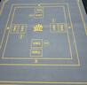 自然元素 摜蛋桌專用折疊桌麻將撲克比賽棋牌桌免安裝餐桌兩用四方桌 【灰色】80*80黑單桌+布 曬單實(shí)拍圖