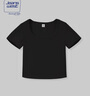 JEANSWEST CLUB真維斯方領短袖T恤女短款ins緊身夏季2025新款露臍顯瘦辣妹上衣 曬單實拍圖