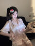 繆黛HelloKitty冰雪絲睡衣女夏季薄款高級(jí)感蕾絲邊短袖甜美少女家居服 【優(yōu)質(zhì)版】凱蒂貓 無頭繩 M (160) 曬單實(shí)拍圖