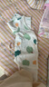 貝瑞加（Babyprints）新生兒包屁衣2件裝寶寶連體衣純棉A類嬰兒長袖爬服柔軟 綠59 曬單實(shí)拍圖