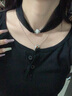 獨(dú)孤伽羅遮疤痕薄款小圍脖網(wǎng)紗夏天脖套女蕾絲頸圈套頭高端鎖骨護(hù)頸假領(lǐng) 黑色 曬單實(shí)拍圖