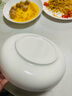 瓷俠客骨瓷西餐餐盤淺盤純白家用碟子陶瓷酒店擺臺(tái)餐具意面大盤子月光盤 10英寸西餐盤(1個(gè)裝) 25.9cm 曬單實(shí)拍圖