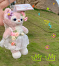 花仙子貝兒掛件玲娜貝爾包包掛飾配件卡通可愛鑰匙扣送女生禮物 粉色花仙子貝爾婚紗款 曬單實拍圖