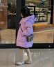 巴拉巴拉兒童羽絨服中長(cháng)款連帽男童女童冬裝外套保暖童裝 粉紫70004-白鴨絨 110 cm（充絨量88g） 曬單實(shí)拍圖