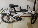 都市螳螂CMSBIKE親子折疊自行車(chē)超輕便攜變速男女遛娃自行單車(chē)折疊腳踏車(chē) 出口版【珍珠白+兒童座椅含車(chē)筐 20英寸 曬單實(shí)拍圖