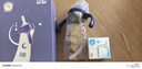 M&M吸管杯兒童喝奶杯防漏吸管奶瓶1-3歲-6歲進(jìn)口PPSU耐摔學(xué)飲奶瓶 星月款 240ml +直飲嘴 曬單實(shí)拍圖