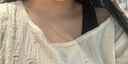 小野七天美式蝴蝶露肩微胖妹妹女士短袖2025新款T恤女夏季甜酷辣妹上衣 杏色 M 曬單實拍圖