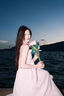 瑜尚臻品法式v領(lǐng)吊帶連衣裙女夏度假風(fēng)沙灘長裙掛脖甜美粉色花朵仙女裙 【櫻花粉】S（花朵可拆卸） 曬單實拍圖