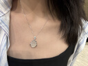 KSLS 925銀玉髓佛公項鏈女彌勒佛玉佛吊墜生日新年本命年禮物送女生 高冰佛公項鏈+商家配送+代寫(xiě)賀卡 曬單實(shí)拍圖