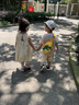 史努比女童裙子夏裝背心裙2025新款純色簡約韓版女孩連衣裙純棉氣質(zhì)風(fēng) 杏色 90 建議身高80-90cm 曬單實拍圖