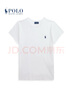 Polo Ralph Lauren 拉夫勞倫 女裝 經(jīng)典款棉質(zhì)平紋針織圓領(lǐng)T恤RL24225 100-白色 XS 曬單實(shí)拍圖