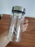 LNGA LANDGRE胖東來(lái)品質(zhì)高硼硅玻璃杯大容量雙層帶手柄男士專用辦公室耐高溫防 黑色 380ml 曬單實(shí)拍圖