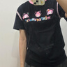 MiniPeace太平鳥(niǎo)童裝夏新女童短袖T恤FBCNF2120 烏黑 160cm 曬單實(shí)拍圖