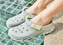 斯凱奇（Skechers）洞洞鞋女士河馬泡泡鞋夏季外穿透氣包頭百搭涼拖鞋沙灘鞋111419 曬單實拍圖