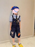 G.DUCKKIDS兔子警官兒童衣服瘋狂動物城服裝朱迪cos女童套裝夏季工裝三件套 三件套送領帶 120 （建議身高110cm  6-7歲）c 曬單實拍圖