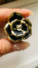 皇家莎莎（Royalsasa）發(fā)飾盤頭花朵發(fā)抓夾小號劉海夾發(fā)夾發(fā)卡子女士頂夾 黑色 曬單實拍圖