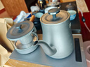 TILIVING （鈦立維）純鈦自動(dòng)上水壺電茶壺茶臺電熱燒水壺嵌入式一體茶盤(pán) T006-B-壺1.1L+煮茶壺 0.6L 曬單實(shí)拍圖