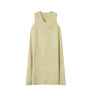 無印良品（MUJI）女式 棉 漢麻 無袖連衣裙女裝裙子夏季 連身裙長裙 BCD91C5S 黃色 XL （165/92A） 曬單實拍圖