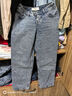HOLLISTER25春夏新款美式百搭寬松低腰直筒牛仔褲女裝KI355-5407 中度水洗-淺藍(lán) 26 150/66A 2短版 曬單實(shí)拍圖