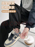 FitonTon美式工裝褲女冬季保暖休閑褲加絨加厚高腰直筒運(yùn)動(dòng)褲潮流顯瘦褲子 曬單實(shí)拍圖