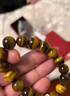 周大生玉石手串男士虎眼石手鏈虎眸情侶款送男友女友教師節禮物 曬單實(shí)拍圖