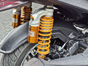巴祖卡巴祖卡KU1后減震適用本田佛沙350光陽賽艇S250 S400 SR4MAX后避震 BZUK-KU1（金色）一對 適用三陽九妹Z300/F300 曬單實拍圖