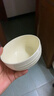 好運連連浮雕奶黃陶瓷餐具米飯碗小碗盤(pán)子碗盤(pán)微波爐 4只好運連連奶黃4.5英寸碗 曬單實(shí)拍圖