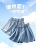 真維斯女童短褲2025夏季新款牛仔褲時(shí)髦百搭裙子透氣親膚中大童潮流褲裙 【涼感排汗】蝴蝶結短褲 120 曬單實(shí)拍圖