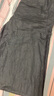 無(wú)印良品（MUJI）女式漢麻混斜紋抽褶寬版褲褲子女款25年夏季休閑褲女裝闊腿褲長(zhǎng)褲 黑色 XL (165/74A) 曬單實(shí)拍圖