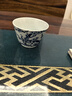 鐘家窯鐘家窯青花瓷杯子景德鎮(zhèn)茶具手工青花柴燒窯主人杯單杯梅花小茶杯 梅花 馬蹄杯 曬單實(shí)拍圖