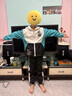 G.DUCKKIDS兒童裝男童套裝春秋款2025新款中大童運(yùn)動(dòng)服男孩春裝外套三件套潮 綠色 外套+褲子 160 cm 曬單實(shí)拍圖
