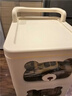 babyview零食柜收納柜置物架抽屜式箱家用客廳兒童玩具整理夾縫儲物床頭柜 奶油黃小熊-單排4層 曬單實(shí)拍圖