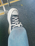 匡威（Converse）2024夏男鞋女鞋情侶款RunStarLegacyCX低幫夾心厚底帆布鞋休閑鞋 A11489C 39 曬單實(shí)拍圖