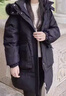 鴨鴨兒童羽絨服女童2024冬季新款連帽中長款休閑風(fēng)中大童裝外套WJ 黑色(環(huán)保毛領(lǐng)) 160 曬單實拍圖