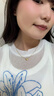 FUSSEM999足金幸運星黃金吊墜女 純金星星轉運珠項鏈五角星金飾生日禮物 足金五角星吊墜 約0.2g【配18K金項鏈】 曬單實(shí)拍圖