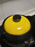 彩色通用陶瓷砂鍋蓋子配件湯煲沙鍋蓋電燉鍋湯鍋單蓋燜鍋土鍋配蓋 黃色 20cm 曬單實(shí)拍圖