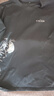 真維斯（Jeanswest）冰絲中袖男2025夏季簡(jiǎn)約印花寬松冰感速干短袖T恤男士大碼上衣服 黑色(墨竹熊領(lǐng)胸標(biāo)_右下標(biāo)) 3XL (體重180-205斤) 曬單實(shí)拍圖