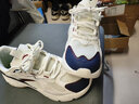 安踏復古跑步鞋男保暖冬季新款板鞋潮厚底百搭輕便休閑運動(dòng)鞋 -1象牙白/沙?；?海墨藍 42 曬單實(shí)拍圖