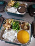 陶行天下 CERAMICS WORLD上班族316不銹鋼餐盒食品級(jí)餐盒可微波爐超大號(hào)飯盒學(xué)生保溫密封 墨綠大號(hào)5格帶(餐具) 曬單實(shí)拍圖