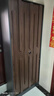 冠私（Guansi）鞋柜家用門口一體靠墻實木中式大容量玄關柜密碼鎖電梯走廊高柜子 胡桃色2門-80*35*200cm 曬單實拍圖