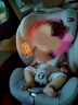 貝倍適兒童安全座椅汽車通用0-4-12歲寶寶嬰兒旋轉(zhuǎn)車載isofix便攜坐椅 至尊粉（硬接口+上拉帶+遮陽帽） 曬單實拍圖