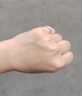 芯奢999純銀素圈戒指女士百搭足銀開口戒小眾輕奢指環(huán)食指戒生日禮物 繁星戒指 曬單實拍圖
