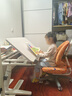 大將作（kid2youth）兒童學(xué)習書(shū)桌椅套裝小學(xué)生可升降移動(dòng)家用多功能M6幼兒園矯正坐姿 M6S桌120+UP椅+扶手+固定腳墊 曬單實(shí)拍圖