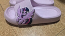 MY LITTLE PONY小馬寶莉兒童拖鞋女夏款中大童防滑寶寶軟底涼拖鞋 紫悅220碼 曬單實(shí)拍圖