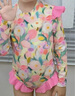 MiniPeace太平鳥(niǎo)童裝夏新女童泳衣FBLCF2482 優(yōu)雅粉 120cm 曬單實(shí)拍圖