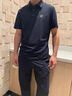 Walker Shop輕奢運(yùn)動(dòng)套裝男夏季新款戶(hù)外絲滑無(wú)痕壓膠冰絲夏季短袖翻領(lǐng)兩件套 深藍(lán)色 XL 【建議140-155斤】 曬單實(shí)拍圖