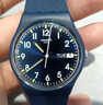 斯沃琪（Swatch）瑞士手表 紳士藍2.0 雙日歷畢業(yè)禮物石英男女腕表考試表 SO28N702 曬單實(shí)拍圖